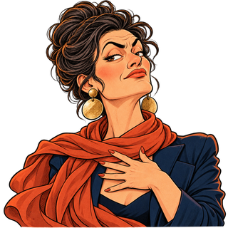 Caricature : La diva