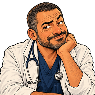 Caricature : Le médecin de garde